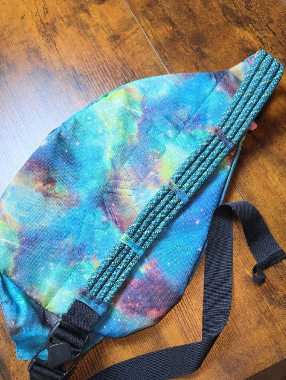 KAVU | Galaxy Sling Backpack Crossbody Outdoor Travel Bag Organizer Blue Multi